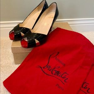 Christian Louboutin Shelley black heels size 7 1/2